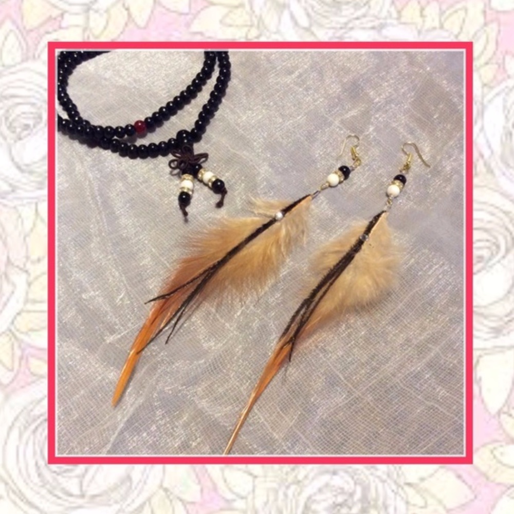 🌺2PC MALA EARRING & NECKLACE BRACELET BEADS BOHO
